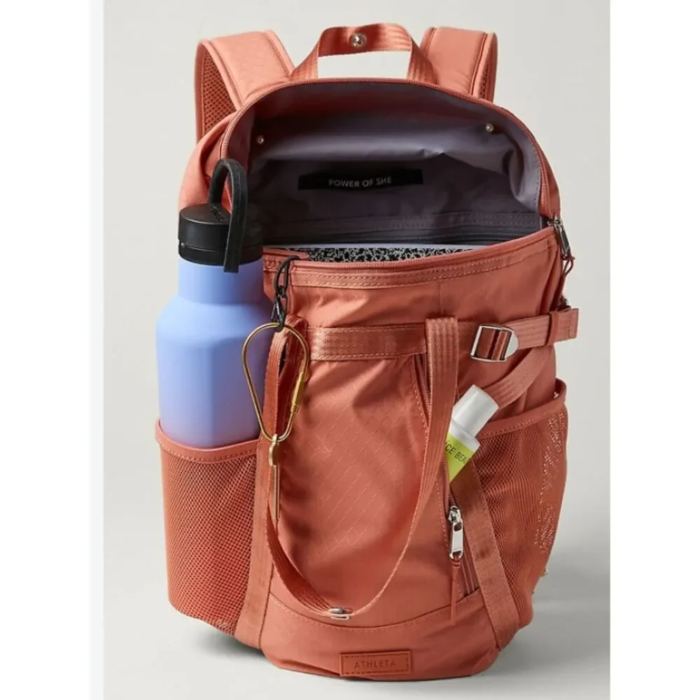 Athleta Excursion Backpack Snapdragon Rose Lightweight Hiking Travel Bag